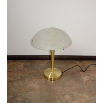 lampka stołowa elegancka złoto biała